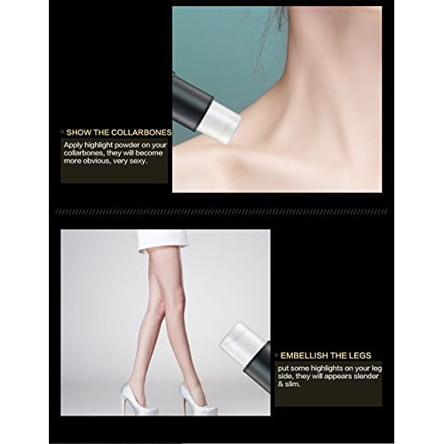 FantasyDay Illuminator Face Highlighter Makeup Sticks Pearl Shimmer Whitening Cream Shimmer Contouring Stick Foundation Stick Face Eye Nose Concealer Pen #2