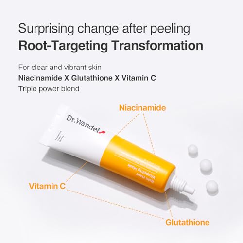 Wrapping Mask 30ml (1.01 fl.oz) | Leave-On Radiance Mask with Niacinamide, Glutathione & Vitamin C | Supports a More Even, Refreshed-Looking Complexion | Korean Skincare