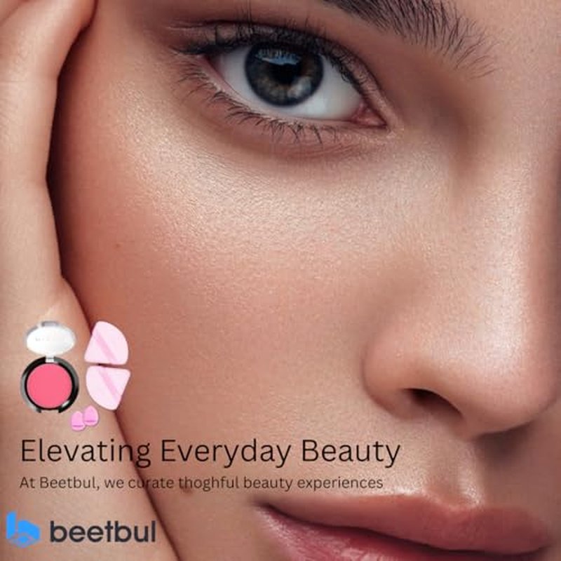 Beetbul Makeup Kit ? Biss? Blush 4g with 2 Velvet Puff & 2 Finger Puffs (Colors/Styles May Vary) (07 Terracotta)