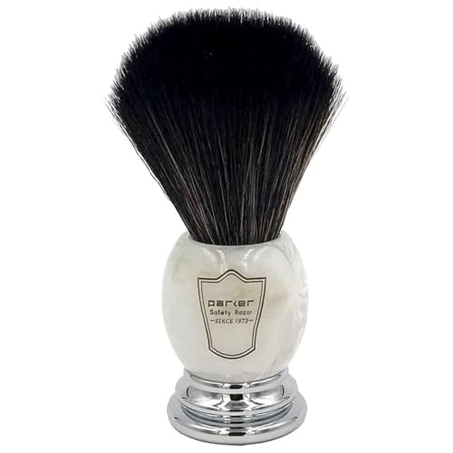Parker Safety Razor Synthetic Shaving Brush 22mm Knot - Soft, Fast-Drying, Eco-Friendly