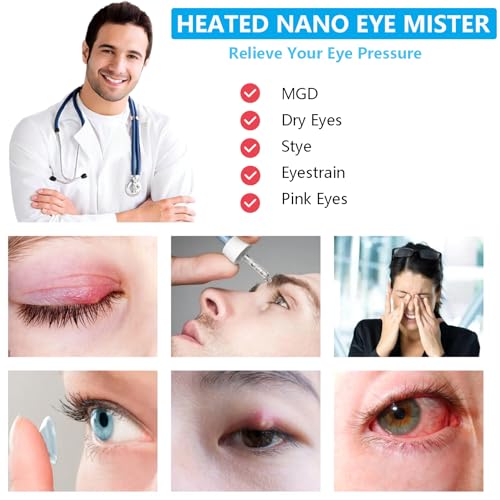 Heated Eye mask and Eye Steamer with mosit Heat for Dry Eyes,Stye