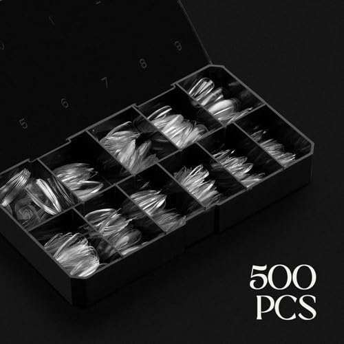 APRÉS Apres Gel-X Sculpted Medium Nail Tips Box - 500 Pieces, 11 Sizes