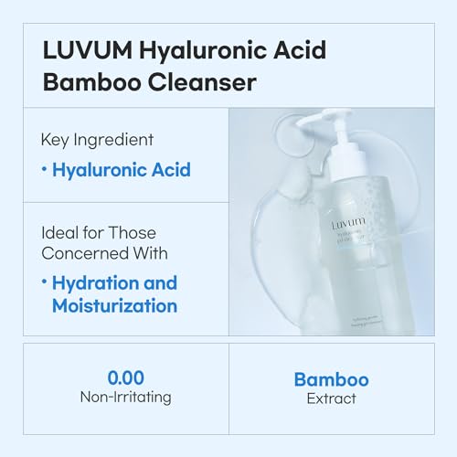 Bamboo Hyaluronic Moisture Gel Cleanser, Hyaluronic Acid, Non-Irritating, 6.76 fl. oz