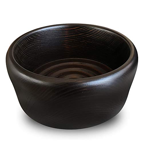 Wooden Shaving Bowl Made in Italy - Handcrafted Beechwood for Wet Shaving