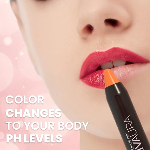 MOODmatcher LIVAURA Long Lasting Twist Stick Lipstick for Women ? Color Changing Moisturizing Cream Lipsticks, Smudge Proof Lip Stick, Easy to Apply Lip Makeup, Made in USA (Orange)