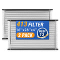 413 Replacement Air Filter Set - Compatible with AprilAire 413 Models - 2 Pack Variation