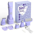 Women’s 5-in-1 Electric Bikini Trimmer Purple – Waterproof Cordless Hair Removal Kit