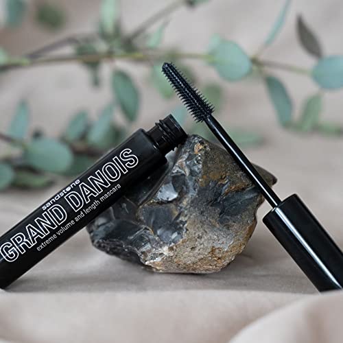 Sandstone Scandinavia Hypoallergenic Mascara for Sensitive Eyes ? Black ? Smudge-Proof & Sweat-Resistant ? Lengthening & Volumizing ? Vegan, Fragrance-Free