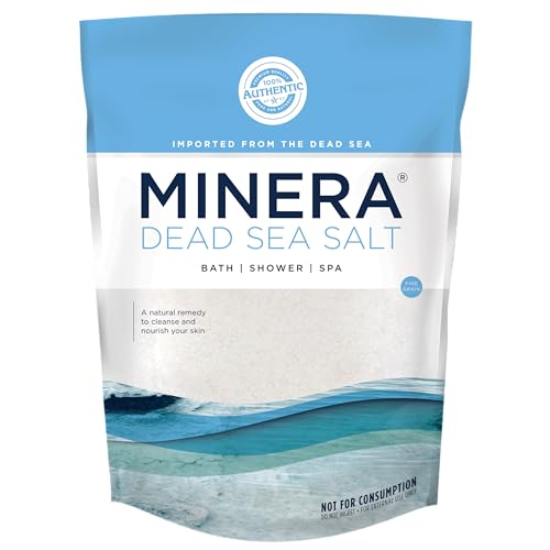 Minera Fine Grain Dead Sea Salt for Bath & Foot Soaks - 5 lbs Natural Skin Care