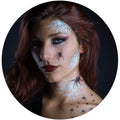 2 x Pretty Little Killers Face Halloween Temporary Tattoo, Spider Costume, Witch, Web, Horror