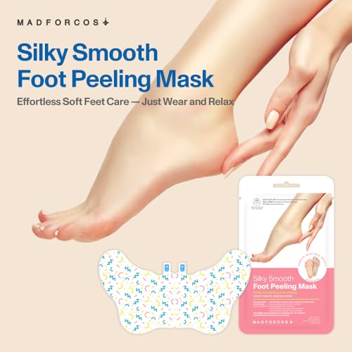 VOESH Peeling Socks Duo, Foot Peeling Mask, Intensive Foot Peel, Callus Remover, Exfoliating Foot Mask, Foot Peel for Dry Feet, Vegan K-Beauty Korean Skincare