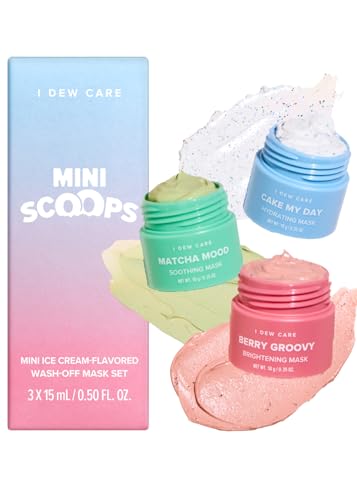 Mini Face Mask & Silicone Brush Set - Brightening, Hydrating & Soothing Skincare Trio