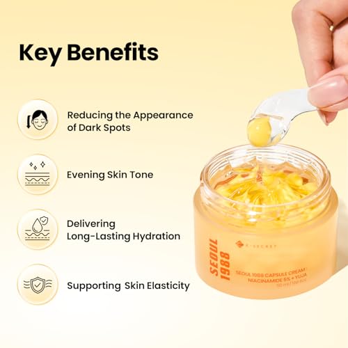 Niacinamide 5% Capsule Face Cream for Dull Skin Hydrating Gel & Vitamin C