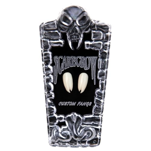 Split Deluxe 18mm Fangs for Scarecrow Viper Costume Accessory