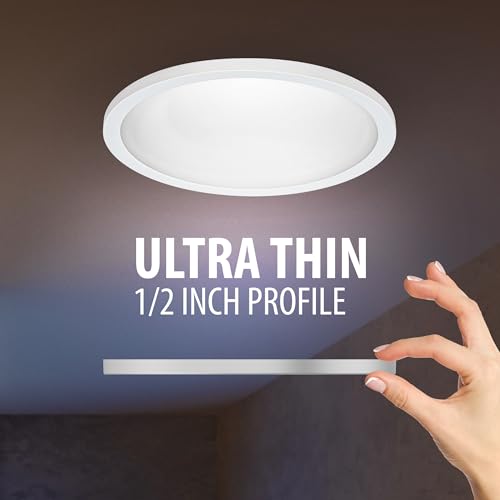 7.5 Inch Flush Mount Ceiling Light for 6 Inch Recessed Housings - 4 Pack
