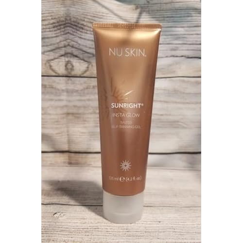 Nu Skin Sunright Insta Glow Self Tanner Gel | 4.2 oz | Summer Tan | Face & Body Bronzer | Beauty & Skin Care | Vitamin E & Avocado Oil & Amino Acids