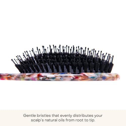 Everist Smooth & Shine Hair Brush - Vegan Boar Bristle Detangler - Variation of THIS Listing