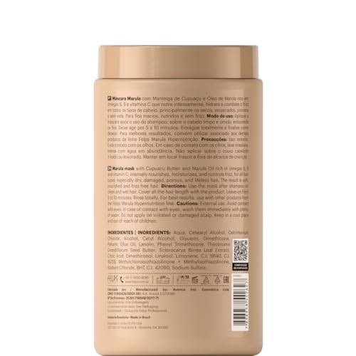 Felps Professional Deep Conditioning Hair Mask with Marula Oil for Damaged & Dry Hair 35.3oz