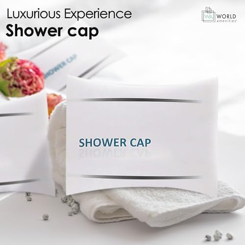 World Amenities Waterproof Shower Cap, Travel Size Hotel Amenities, Airbnb