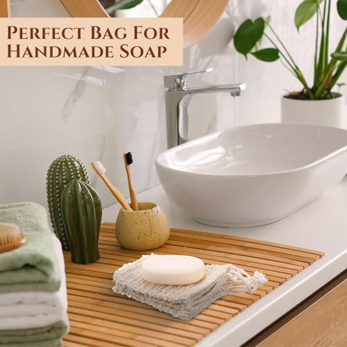 Rtteri 240 Pcs Soap Saver Bags - Natural Sisal Exfoliating Soap Pouches - Variation of THIS listing