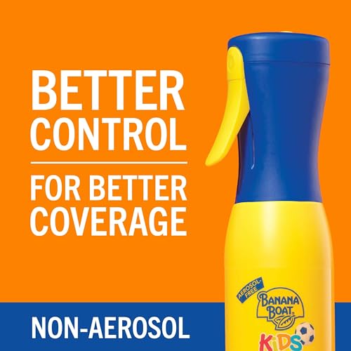 Banana Boat 360 Coverage Kids Sunscreen Mist SPF 50 Refill | Kids Spray Sunscreen, Non Aerosol SPF 50 Spray, Childrens Sunblock, 360 Coverage Refill, 5.5Fl Oz