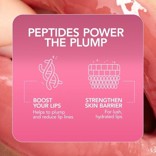 Sheer Glossy Lip Plump Serum - Get Naked Brown - 0.14 oz Buxom Plump Shot