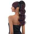 Freetress Equal Drawstring Ponytail & China Bang - Off Black 1B, Synthetic Hairpiece