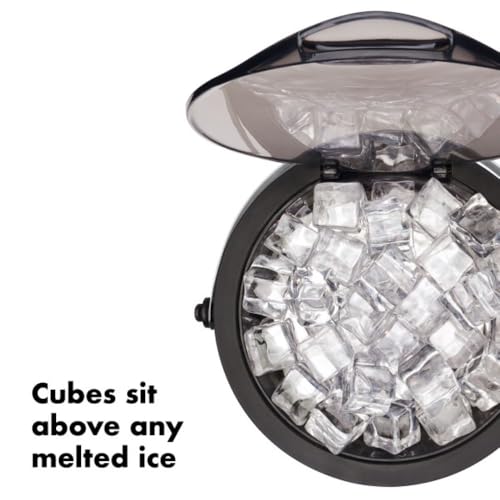 Stainless Steel Ice Bucket and Tongs Set with Lid - 4 Quart Capacity