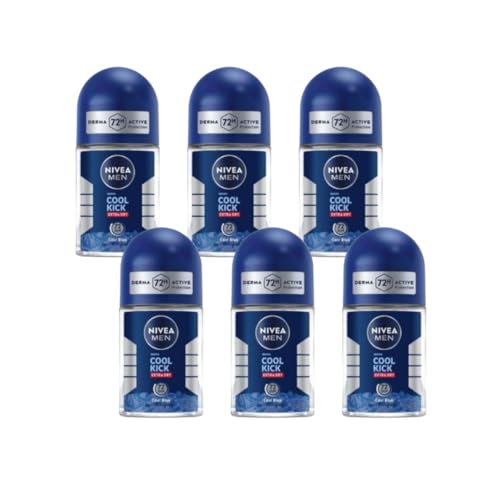 Men's Anti-Perspirant Roll-On Deodorant 25ml - 72H Sweat & Odor Protection, Cooling Masculine Scent