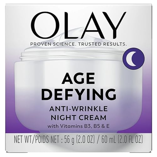 Olay Age Defying Anti-Wrinkle Night Cream, 2 Ounce (Pack of 2)