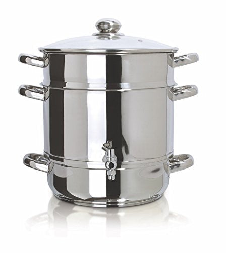 Stainless Steel Steam Juicer for Fruits Vegetables & Canning - 8 Qt. Container