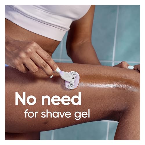White Gillette Venus ComfortGlide Freesia Women's Razor Refill Cartridges - 6 Pack, Fits Venus Handles