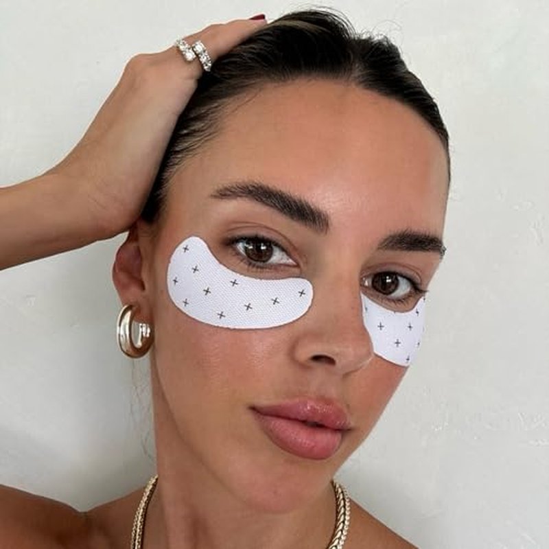 + Lux Unfiltered Cooling Under Eye Patches - Anti-Slip Caffeine Infused Korean Eye Mask - Reduces Puffiness, Brightens, & Hydrates Skin - Fragrance Free, Vegan, & Cruelty Free - 10 Count