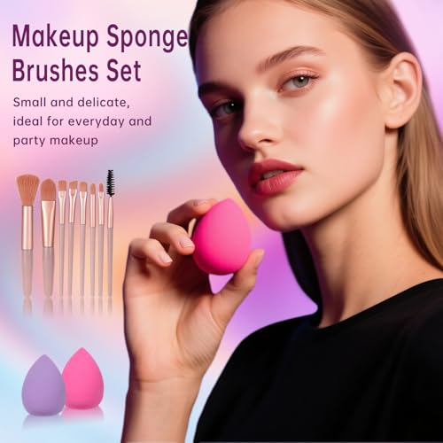 Red Medium Makeup Kit for Women Teens Full Set with Eyeshadow Foundation and Brushes