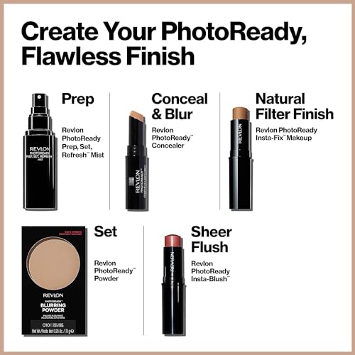 Revlon PhotoReady Powder, Light Medium [020] 0.25 oz (Pack of 3)