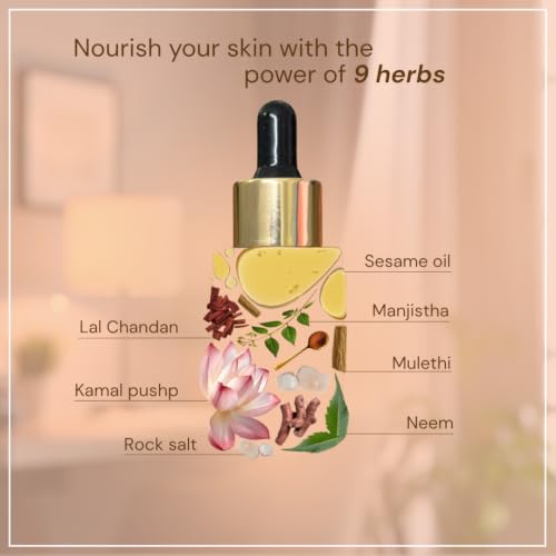 OMDHATU Mukh Kanti Glow Face Oil for Hydrated & Even Skin Tone - 30ml