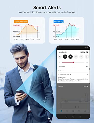 WiFi Hygrometer Thermometer 6 Pack with Gateway and Sensors for Indoor Outdoor Monitoring