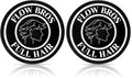Flow Bros Men's Hair Clay 2oz - Strong Hold, Nourishing, Low Shine, Adds Volume (Pack of 2)
