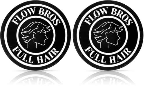 Flow Bros Men's Hair Clay 2oz - Strong Hold, Nourishing, Low Shine, Adds Volume (Pack of 2)