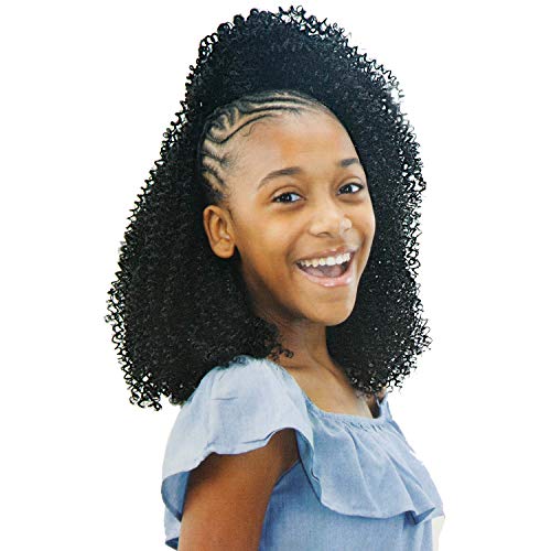 Crochet Braids Kit - Boho Kinky Jr Synthetic Hair 3-Pack, 1B