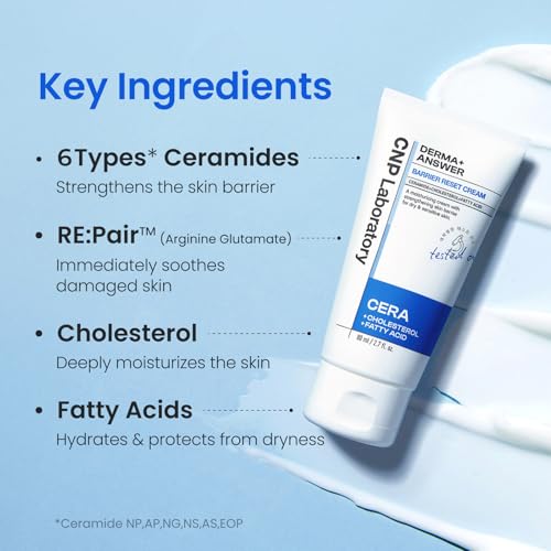 CNP Barrier Reset Cream - Deep Hydration, Strengthen Barrier, Ceramide, Suitable for Dry, Sensitive Skin, Korean Skin Care, 2.7 fl. oz.
