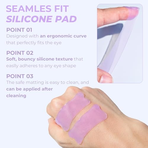 PERMANIA Lash Lift Pads Softening, 2Pcs Professional Korean Lash Lift Ultra Thin Eyebrow Covering Film (Orange)