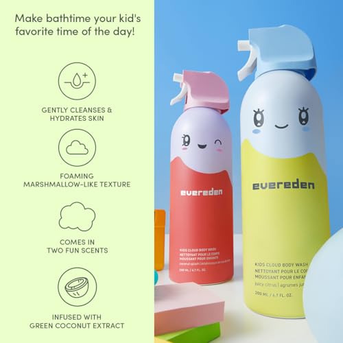 Evereden Kids Shampoo Conditioner & Body Wash Set 10.05 Fl Oz - Cloud Variant
