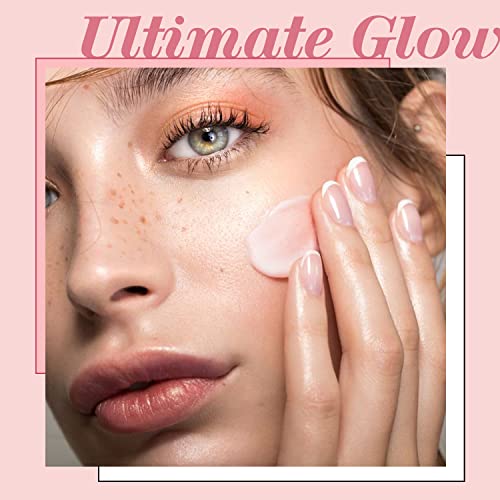 TOUCH IN SOL Glassy Skin Balm Primer - Hydrating Face Moisturizer with Shea & Rose Water, 1.05 oz