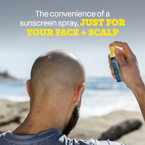 SPF 35 Sunscreen Mist for Face and Scalp - 2 Pack, 1.5 Oz, Hydrating & Water-Resistant