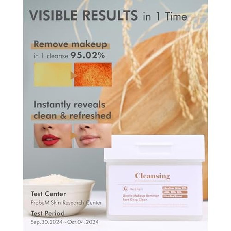 DERMAL Rice Bubble Cleansing Pad ? Makeup Remover Bubble Pads - Exfoliating and Hydrating Cleansing Pad with Korean Rice Bran Water, AHA, BHA, PHA, Fresh Green Citrus Scent, 80pads