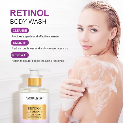 Retinol Body Wash - Anti-Aging Shower Gel for Smooth, Rejuvenated Skin - 16.9 fl oz