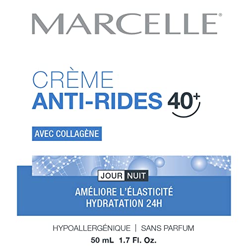 MARCELLE Anti-Wrinkle Cream, Ages 40+, 1.7 ounces