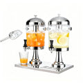 Stainless Steel 4.5 Gallon Drink Dispenser with Stand Ice Core Spigot & Scoop