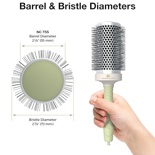 Olivia Garden NewCycle 2 7/8" Thermal Round Hair Brush Ceramic Barrel Ionic Technology Recycled Material